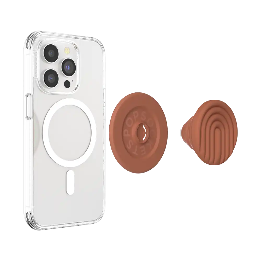 Enamel Latte Cut — MagSafe PopGrip
