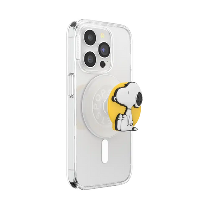 PopOut Sitting Snoopy — MagSafe PopGrip