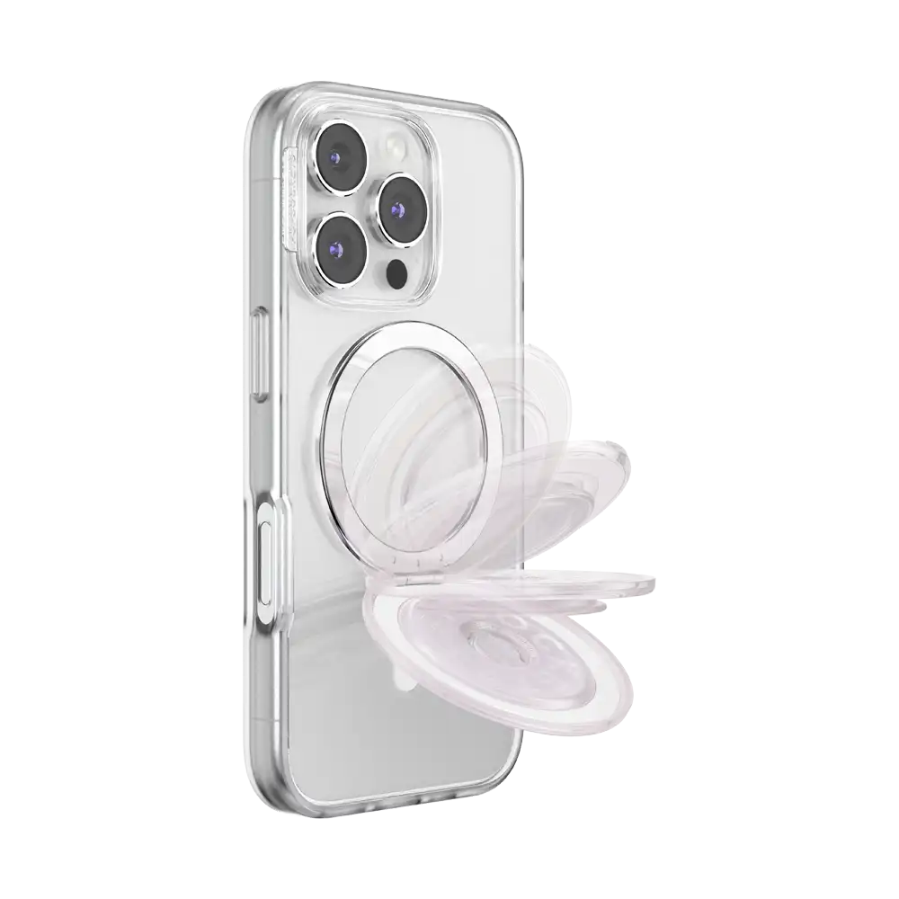 White Opalescent — MagSafe Kick-Out Grip & Stand