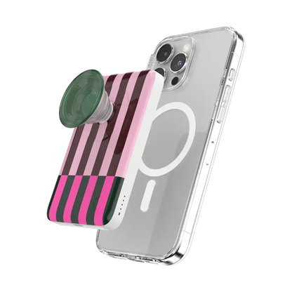 Pop of Pink Stripe — MagSafe PowerPack