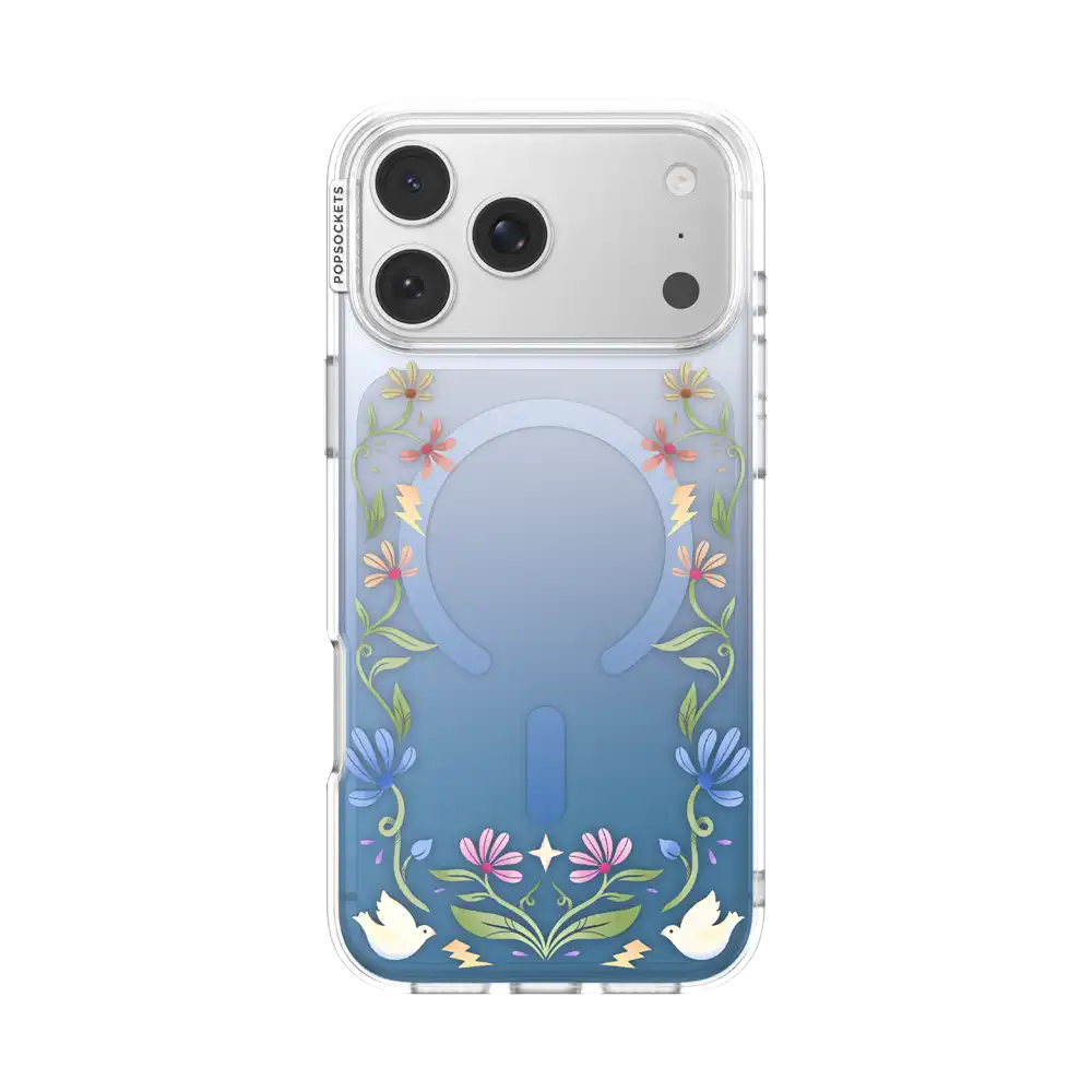 Maroon Boho Wildflowers — iPhone 17 Pro Max MagSafe Case