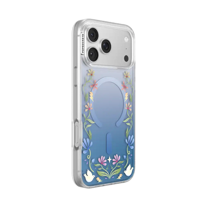 Blue Boho Wildflowers — iPhone 17 Pro Max MagSafe Case