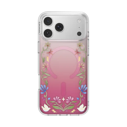 Maroon Boho Wildflowers — iPhone 17 Pro Max MagSafe Case