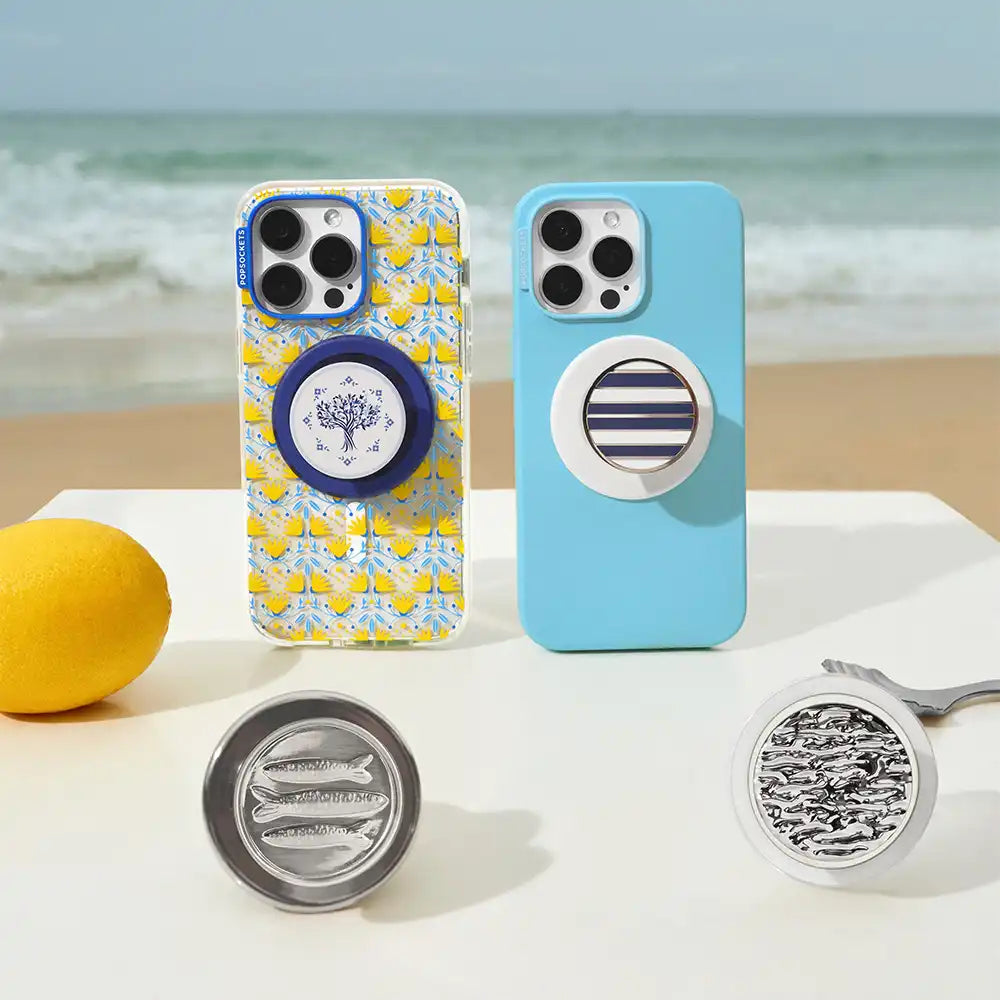 Enamel Nautical Stripe — MagSafe PopGrip