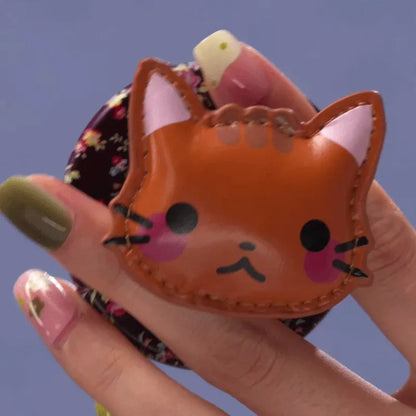 Stitched PU Cowboy Kitty — MagSafe PopGrip